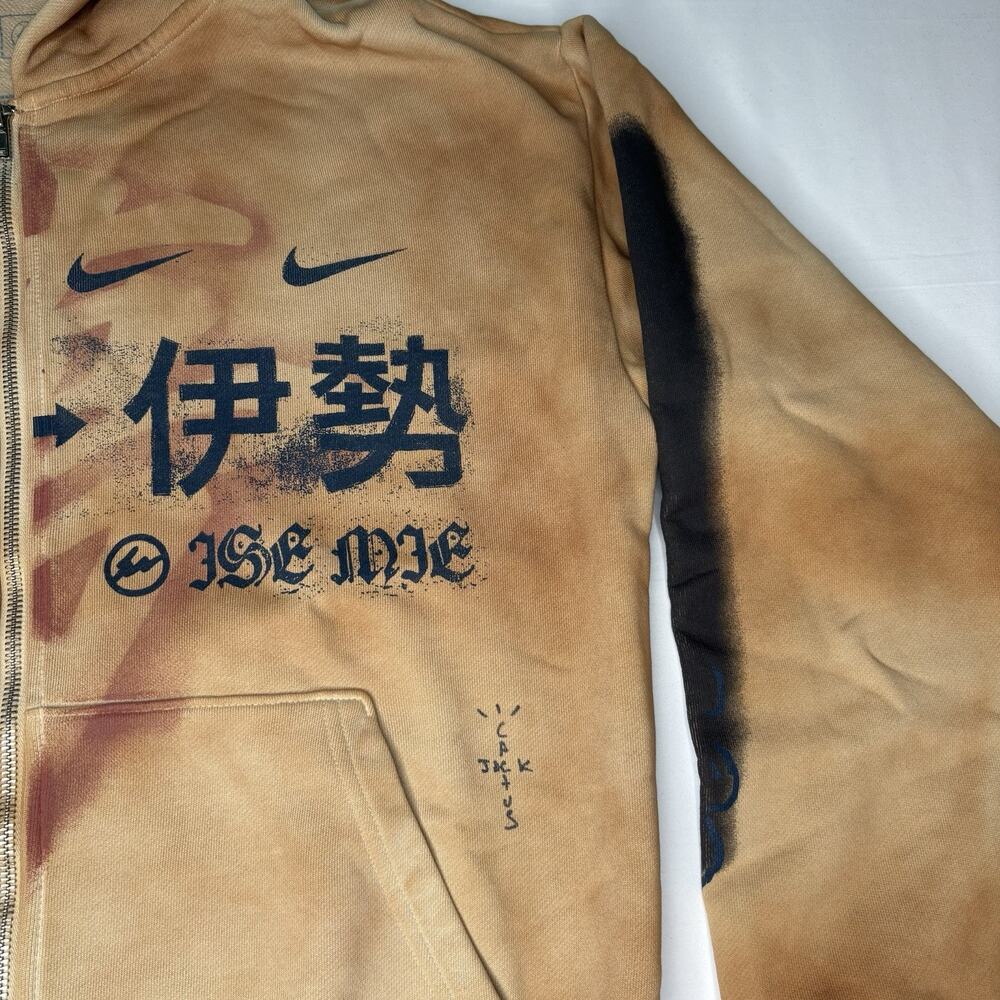 Travis Scott Nike Cactus Jack x Fragment Houston to Ise Mie Zip Hoodie S New - Picture 8 of 16
